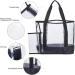 BORMELUN Clear Tote Bag for Women - Large Transparent Handbag in Black - Buy Online on GoSupps.com