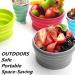 YYCC Collapsible Silicone Bowl with Lid - 1000ML | Outdoor Camping, Travel, Hiking | Food-Grade Gray | Portable Kitchenware for Home, Office, School - Buy Online on GoSupps.com