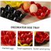Hohopeti 1pc Egg Tray red Refrigerator Cup Holder Tray Porcelain Egg Holder Egg Holder Dish Ceramics Bracket Red 14.5x9.5cm - Buy Online on GoSupps.com