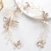 PHENOFICE Pearl Floral Hair Accessories Bride Hair Comb Clip Bridesmaid Headwear Hair Vine Crystal Bridal Headpieces Crystal Bridal Headpieces Pearl Hair Accessories for Women and Girls - Buy Online on GoSupps.com