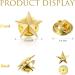60 Piece Star Badge Lapel Pins for Veterans Day, Military Awards, Memorial Day - Gold Stars Brooches for Backpacks - Buy Online on GoSupps.com
