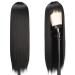 Earfodo Long Black Wig with Bangs | Straight Natural Black Hair Wig for Women | Heat Resistant Synthetic Wig for Daily & Party Use - Buy Online on GoSupps.com