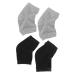 Mikinona 2 Pairs Gel Heel Socks Foot Lotion Spa Socks Sleep Spa Socks Gel Moisturising Socks Heel Repair Socks Moisturizing Feet Sock No Slip Spa Socks Gel Ankle Socks Gel Lining Cotton