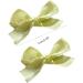 Muloo 2pieces Ribbon Bow Hair Clip Hair Barrette Hair Bow Headpieces Winter Bow French Barrette Headwear Hair Accessories Light Yellow - Buy Online on GoSupps.com