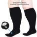 Ywam Compression Stockings for Men & Women | 20-32 mmHg Support Socks for Sport Travel & Flight - 4XL Black - Buy Online on GoSupps.com