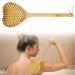 Bamboo back scratch: Wood scratch -hand back scratches with an extra wide head long handle 40cm back scratcher wood massager for adults men women itching (wood color)