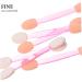 DOITOOL 100pcs Eye Shadow Stick Eyebrow Brush Applicator Makeup Eyeliner Brush Woman Emulsion Girl Pink 7.5x0.5cm Pink - Buy Online on GoSupps.com