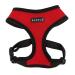 Puppia Soft Dog Harness No Choke Over-The-Head Triple Layered Breathable Mesh Adjustable Chest Belt and Quick-Release Buckle M (Neck: 12", Chest: 16"-22") Red