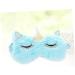 Beaupretty 2pcs Night Eyeshade Soft Plush Eye Mask for Adults & Kids | Funny Animal Eye Covers in Sky Blue - Buy Online on GoSupps.com