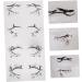  Gogogmee 4 Pairs Halloween Eye Stickers Self-Adhesive Bat Spider Eyeshadow Eyeliner Stickers for Women Elegant Mysterious Party Makeup Accessories - Buy Online on GoSupps.com