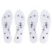 Simoda Massaging Insoles Acupressure Magnetic Massage Foot Therapy Anti-Fatigue Pain Relief Shoe Insoles Washable and Cutable 2 Pairs (Transparent  L) Transparent L