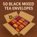  AB.GROCERIES Pack of 50 individually wrapped tea bags - Large selection of classic black fruits decaffeinated green herbs healthy and caffeine-free (black tea pack of 50 tea bags) - Buy Online on GoSupps.com