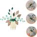 FRCOLOR Set of 4 Bridal Crystal Hair Comb Bridal Accessories Leaf Hair Comb Wedding Hair Accessories Tiara Hair Accessories Hair Comb for Bridal Wedding Hair Comb Leaves - Buy Online on GoSupps.com