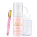 EMEDA Lash Shampoo for Lash Extensions 100ml Eyelash Extension Cleanser Oil Free Foam Soap Lash Bath for Eyelash Extensions Wash Oil Dustcare,Lash Cleaning Kit with Rinse Bottle Brush,Home Salon Use 100ml Lash Shampoo+Rins