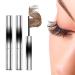 Vivavogue Lash 2pcs Vivavogue Iron Wand Mascara 3D Curling Eyelash Iron Mascara Curl Brushless Metal Wand Mascara for Women Waterproof Long Lasting No Flaking (Brown)