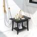 Bamboo Shower Stool Bench Waterproof with Storage Shelf for Shaving Legs or Spa Bath Seat in Bathroom & Inside Shower for Adults Seniors Elderly (24 x 13.4 x 18.5 inches+Black) - Buy Online on GoSupps.com