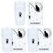 Niceneeded 6Pcs Nail Art Stamper with scraper soft transparent stamp with cat and moon patterns 3PCs nail stamp & 3PCs SCHABER for French smile line tools
