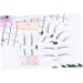 Housoutil Eyebrow Template 2 Eyebrow Stencils Eyebrow Shaping Stencils Make up Kit Eyebrow Sticker A607 Eyebrow Card Simple - Buy Online on GoSupps.com