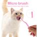 Buy Double-Sided Cat Toothbrush Set - Deep Cleaning Kit for Kittens & Cats - Pink & Orange - Buy Online on GoSupps.com