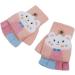 Toddler Kids Puppy Flip Top Gloves - 3-8 Yrs - Cat/Pink - Buy Online on GoSupps.com