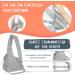 Shop Eyin Dog-Friendly Carrier - Hands-Free Travel Bag for Small Pets Under 3kg | Adjustable Straps & Hard Fiber Panel Gray M+ for Short-Legged Pets - Buy Online on GoSupps.com