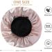 Champagne Silk Satin Bonnet for Curly Hair | Adjustable Sleep Cap for Women | Double Layer Wide Band | A08 - Buy Online on GoSupps.com