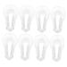 Hemoton 4 Pairs Splitter Yoga Tools Silicone Gel Pedicure Tools Bunion Splint Rubber Valgus Hammer Spacers Silica Gel Transparent Valgus Separator
