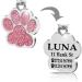 Iberiagifts - ID Tag Paw For Small/Medium Pets For Dogs And Cats Engraved And Personalised Identity Collar Plate (Hotpink) 24 x 27 mm - Buy Online on GoSupps.com