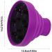 Pzuryhg Blow Dryer Vent Hood | Silicone Foldable Blow Dryer Nozzle Heat Resistant Soft Blow Dryer Accessory Multifunctional Hair Styling Supplies for Girls Purple - Buy Online on GoSupps.com