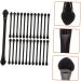 Baluue 25 Pcs Double Ended Eye Shadow Stick Makeup Beauty Tool Kits Eyeshadow Sponge Brush Plastic Black - Buy Online on GoSupps.com
