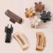 8 Pack Large Hair Claw Clips for Women - Flower & Rectangular Styles with Hair Ties - Neutral Colors - 4.1 Inch - Buy Online on GoSupps.com