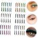 Healvian 6pcs Eyeliner Lotus Tealight Candle Holder Eyelid Makeup Stickers Eye Line Strip Sticker Plastic - Buy Online on GoSupps.com