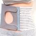 Xjzhang unisex postoperation hernie support belt after the operation elastic breathable belly binder stoma colostomy waist belt adjustable U-shaped hole gray m