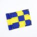 HOW TRUE Checkered Golf Flag with Tube Inserted Putting Green Flags, 420D Nylon Mini Pin Flags for Yard Outdoor Home Backyard Garden (Blue+Yellow)