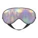 Reflective square print Light blocking eye mask soft eye mask adjustable for sleep travel yoga etc