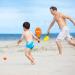 Everich Toy Beach Paddle Ball Game Set for Kids & Adults - Wooden Rackets for Indoor & Outdoor Fun, Includes 2 Paddles, 2 Balls, 4 Birdies - Yellow & Orange - Buy Online on GoSupps.com