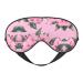 Red Cherry Floral Print Double-Sided Eye Mask Soft and Light Blocking for Enhancing Sleep Quality