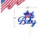 24Pcs Oh Baby Independence Day Cupcake Toppers 4th of July Cake Toppers for Oh Baby Cake Toppers for USA Day Patriotic Baby Shower Party Supplies (Oh Baby) - Buy Online on GoSupps.com