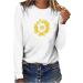 TsaChick Women's Oversized Sunflower Sweatshirt - Clearance Sale | White | Slim Fit | S-XXL - Buy Online on GoSupps.com