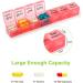 Large 28-Day Pill Organizer with Extra Large Compartments for Medication, Vitamins, and Supplements - Dust-Proof, Travel-Friendly Pill Case in Red, Green, Blue, Purple - Buy Online on GoSupps.com