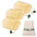 Aroura 100% Natural Egyptian Loofah - Set Of 3 All Natural Exfoliating Loofa. Planted Grown & Hand Selected from Egypt 100% Eco-Friendly Intended For Your Entire Body 4"X7"