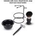 Men's Beard Shaving Set - Professional Butterfly Open Double Edge Razor, Brush, Bowl, Stand Holder - Wet Shave & Beard Kit Gift - Buy Online on GoSupps.com