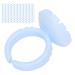 Eyelash Extension Glue Ring Cup 1.5cm / 0.6in Stable Wearing Easy To Wear Eyelash Glue Ring Cup Strong Flexibility for Professional Use(A pack of 100 blue)
