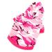 Smalllee_lucky_Store hooded shirt for small dogs camouflage chihuahua clothing for girls puppies t-shirt for cats yorkshire toys poodle pink size L mini-l (breast: 46cm back: 35cm) pink camo
