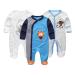 MAMIMAKA Baby Clothes Newborn Baby Grow Onesies Cotton Footed Pajamas for Boys and Girls 0-18 Months 9-12 Months Long Sleeve Color5