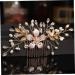 Healeved Pearl Hair Comb Wedding Bridal Hair Comb Hair Accessories for Bride Rattan Circle Mirror Rhinestone Hair Accessories Bridal Headpiece Bride Tiara Bride Wedding Styling Hair Metal - Buy Online on GoSupps.com