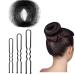 10PCS Hair Nets Invisible Elastic Edge Mesh Bun Hair Nets with 60PCS Hair Pins Assorted Size