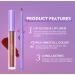 GL-Turelifes 2Pcs Matte Lip Liner & Lip Gloss Kit for Halloween Cosplay - Long-Lasting Vampire Lipstick Set in White, Green, Black & Purple (3 Blue) - Buy Online on GoSupps.com