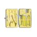 Nail Clipper Set Household Stainless Steel Tweezers Nail File Nail Clippers Pedicure for Men and Women Yellow