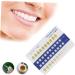 Clispeed Tooth Color Card - 20 Piece Set for Accurate Tooth Shade Matching | Bleached & Natural Tones | Frosted PVC Chart for Dental Professionals | Ideal for Oral Deliveries | Enhance Your Smile with Precision - Buy Online on GoSupps.com